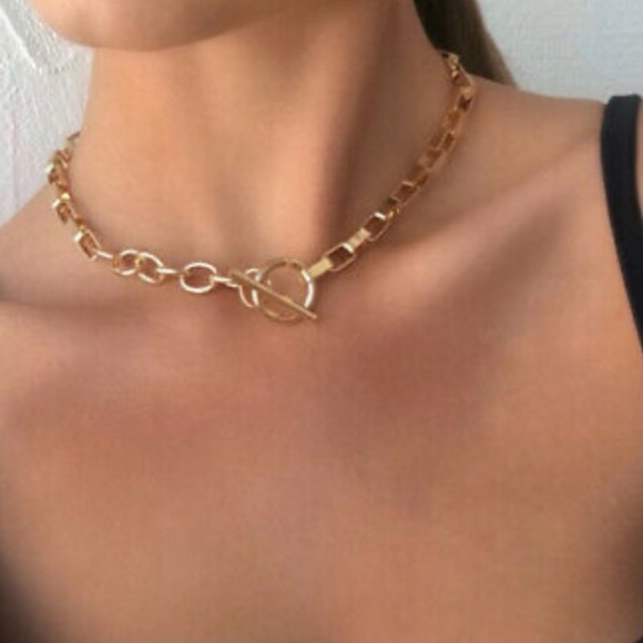 New 18k Gold Plated short necklace - Picture 4 of 10